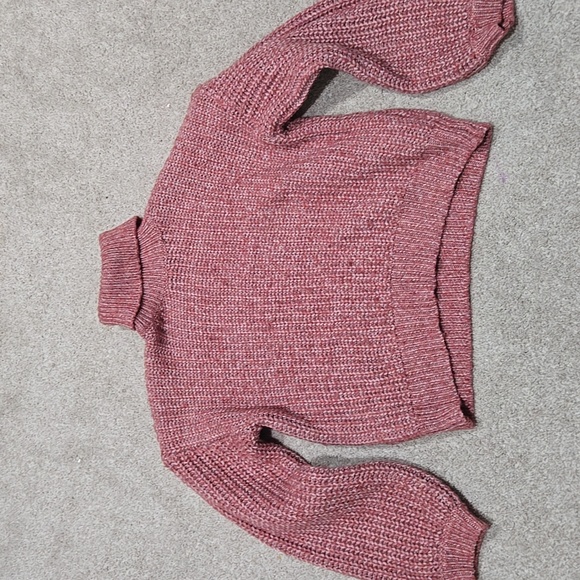 Lulus - Soft Winter Rusty Rose turtleneck Sweater - Picture 4 of 6